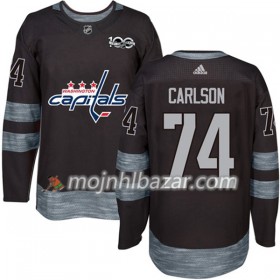 Dresovi Washington Capitals John Carlson 74 1917-2017 100th Anniversary Adidas Crna Authentic - Muške